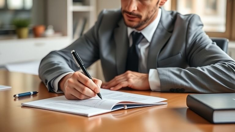 Profissional registrando conquistas em um diário, simbolizando exercícios para aumentar autoconfiança e superar a síndrome do impostor no trabalho.